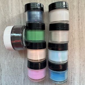 Young Nails Set of Color Acrylic Powders Plus YN Slick Pour Dip Powder